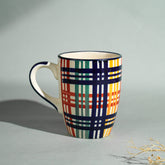 Multicolor Plaid Ceramic Mug